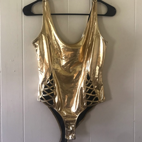 Charlotte Russe Other - Gold Leotard
